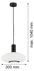 Argon 8565 - Lampadario a sospensione con filo SAGUNTO PLUS 1xE27/15W/230V diametro 30 cm