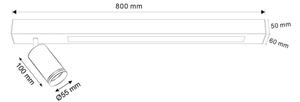 Plafoniera LED PARIGI LED/24W/230V + 1xGU10/10W nero