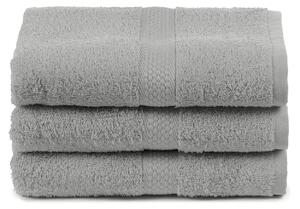 Asciugamano In Cotone Minorca CM. 55X105 Spugnissima Tinta Unita Grigio Caleffi