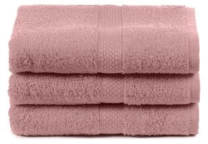 Asciugamano In Cotone Minorca CM. 55X105 Spugnissima Tinta Unita Rosa Caleffi