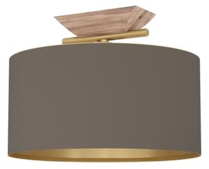 Eglo 390335 - Plafoniera SANTANDRIA 1xE27/40W/230V marrone/oro
