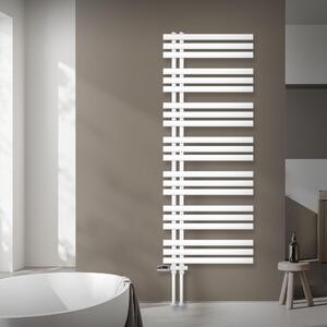 Radiatore da bagno LuxeBath Design, 600x1600 mm, bianco, set di collegamento termostatico a pavimento, senza elemento riscaldante