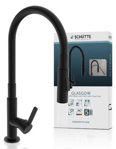 79586 Miscelatore per lavello, colore nero opaco, con tubo dotato di rivestimento soft-touch