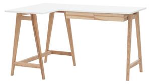 Tavolo da lavoro con piano bianco 85x135 cm Luka - Ragaba