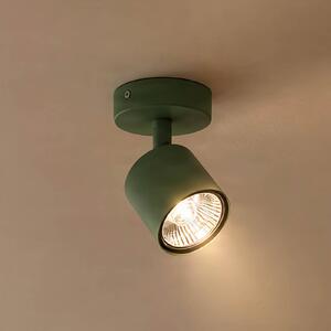 Faretto da soffitto Chloe, orientabile, verde, metallo, GU10, 13,5 cm Chloe Argon, dimmerabile, Verde, Soggiorno / Sala da pranzo, Metallo, Moderno