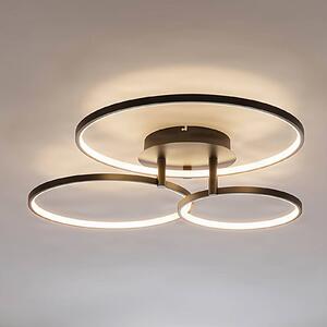 Plafoniera a LED Rayk Lindby, dimmerabile, Nero, Soggiorno / Sala da pranzo, Moderno, Plafoniera LED