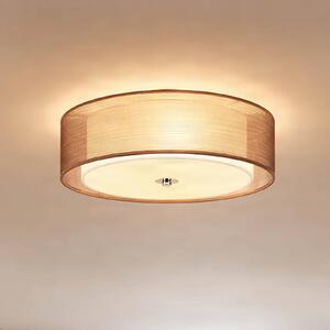 Plafoniera soffitto Tobia Lindby, dimmerabile, Marrone / Ruggine, Soggiorno / Sala da pranzo, Tessuto / Stoffa / Seta, Moderno, Plafoniera