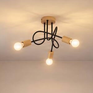 Plafoniera soffitto Oxford HELAM, dimmerabile, Nero, Soggiorno / Sala da pranzo, Metallo, Moderno, Plafoniera