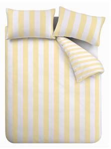 Set copripiumino e federa giallo per letto matrimoniale 3 pezzi 200x200 cm Cove Stripe – Catherine Lansfield