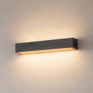 Applique da parete a LED Karam Arcchio, dimmerabile, Nero, Soggiorno / Sala da pranzo, Alluminio, Moderno, Applique a LED