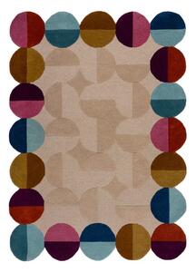 Tappeto beige in lana tessuto a mano 160x230 cm Mia Textured Scallop – Flair Rugs
