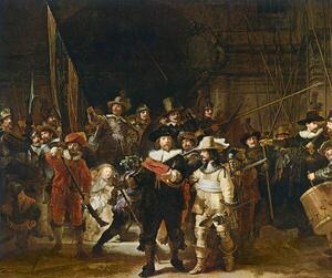 Riproduzione The Nightwatch 1642, Rembrandt Harmensz. van Rijn (1606-69)