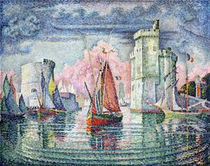 Paul Signac - Stampa artistica The Port at La Rochelle 1921, (40 x 30 cm)