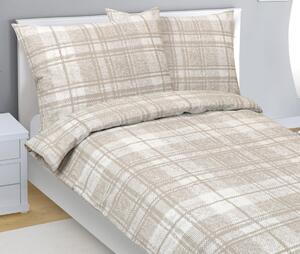 Lenzuola in crêpe - 140x220 cm, 70x90 - beige, bianco