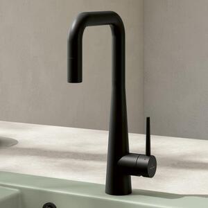V&B Miscelatore monocomando per lavello Konic 221x103,5 mm, nero opaco