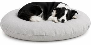 Cuccia per cani - Cuccia per gatti - Modello Baleno, forma ovale, colore grigio scuro - Dimensioni: 100 x 76 x 10 cm - Cuscino rimovibile