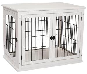 Gabbia per animali D02-040WT, box di trasporto per cani, 58,5 x 81 x 66 cm
