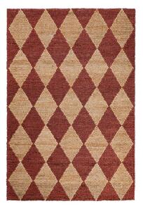 Tappeto color terracotta in misto iuta tessuto a mano 120x170 cm Effie Diamond – Flair Rugs