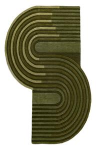 Tappeto verde in lana tessuto a mano 150x240 cm Conway Retro – Flair Rugs