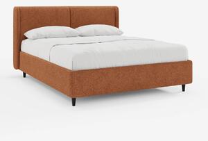 VALKIRIA letto di design con vano contenitore e testiera avvolgente -