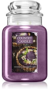 Country Candle Coconut & Blueberry Tart candela profumata 680 g