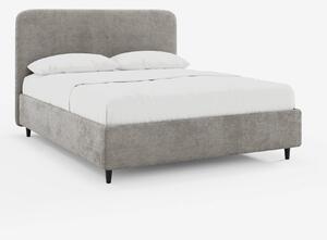 KAELOS letto minimal imbottito - vano contenitore, piedi alti e testie