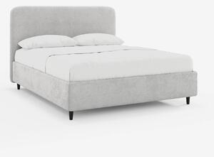 KAELOS letto minimal imbottito - vano contenitore, piedi alti e testie