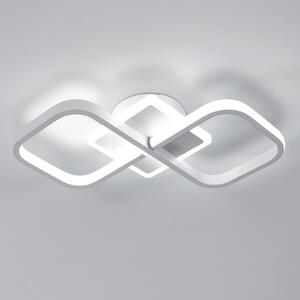 Lampada da soffitto quadrata Comely, 36W, 4050LM, 40,5 cm, paralume in acrilico. Lampada da soffitto moderna con luce bianca fredda (6500K), ideale per illuminare camere da letto, soggiorni e corridoi. Risparmio energetico
