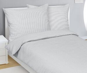 Lenzuola in crêpe - 140x220 cm, 70x90 - grigio, bianco
