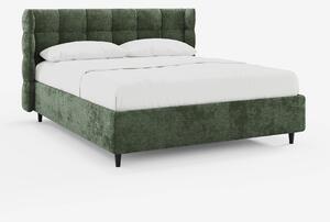RAGNAR letto imbottito con vano contenitore e testiera capitonné avvol