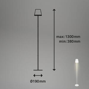 Briloner Kiki LED, lampada da terra ricaricabile, 2.700K, bianco