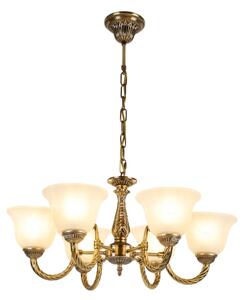 Brilagi - Lampadario a catena CLASSIC 6xE14/10W/230V in ottone