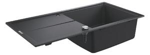 Lavello composito K400 31641 1 vasca 1000x500mm con ATF re/li granito nero