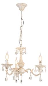 Brilagi - Lampadario a catena CLASSIC 3xE14/10W/230V crema/patina