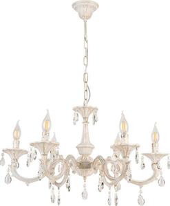 Brilagi - Lampadario a catena CLASSIC 6xE14/10W/230V crema/patina