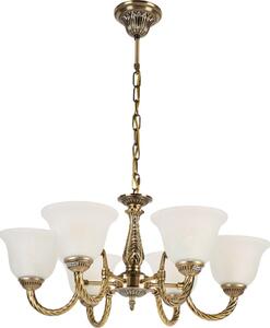 Brilagi - Lampadario a catena CLASSIC 6xE14/10W/230V in ottone