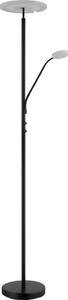 Globo 59093S - Lampada da terra LED dimmerabile STANFORD 28W/230V + 5W 3000K nera