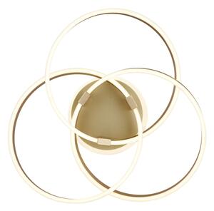 Globo 67163-56G - Plafoniera LED dimmerabile HERWIG 56W/230V 57,5x60 cm dorata + telecomando