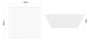 Globo 67347D3CCT - Plafoniera LED dimmerabile HAYDEN 40W/230V 60x60 cm + telecomando