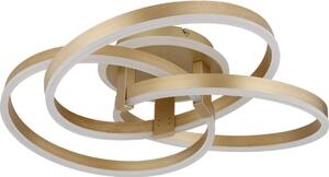 Globo 67163-56G - Plafoniera LED dimmerabile HERWIG 56W/230V 57,5x60 cm dorata + telecomando