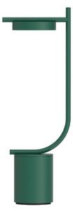 GRUPA Lampada LED da tavolo a batteria Igram, verde, 40 cm, IP44 dimmerabile, Verde, Soggiorno / Sala da pranzo, Metallo, Design