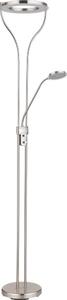 Globo 59038ND - Lampada da terra dimmerabile LED EBRO 20W/230V + 4W cromo opaco