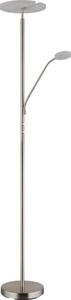Globo 59093N - Lampada da terra LED dimmerabile STANFORD 28W/230V + 5W 3000K cromo lucido