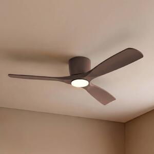 Ventilatore da soffitto LED Lucande Smart Moneno, marrone, DC, Tuya Moneno Lucande, dimmerabile, Marrone / Ruggine, Soggiorno / Sala da pranzo, Metallo, Moderno