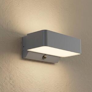 Applique da esterni LED Lindby Fando, antracite, con sensore, IP44 Fando, Alluminio / Grigio / Zincato, Alluminio
