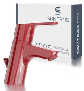 Miscelatore per lavabo SANTRAS® con tirante in rosso (RAL 3003)
