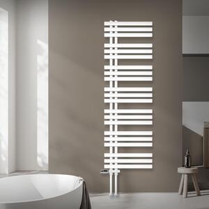 Radiatore da bagno LuxeBath Design, 500x1600 mm, bianco, set di collegamento termostatico a pavimento, senza elemento riscaldante