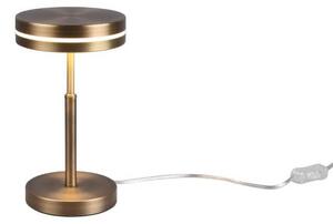 Lampada da tavolo a LED FRANKLIN dorata 6 W, bianco caldo 700 lm, metallo, dimensioni: 25 x 14 x 14 cm, IP20, Trio