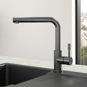 Villeroy & Boch Steel Shower - Miscelatore per lavello con bocca estraibile, antracite 96970105