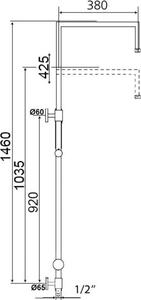 Beitz & Walz Aqvadesign Doccetta da appoggio 90°x90°/senza accessori/cromata